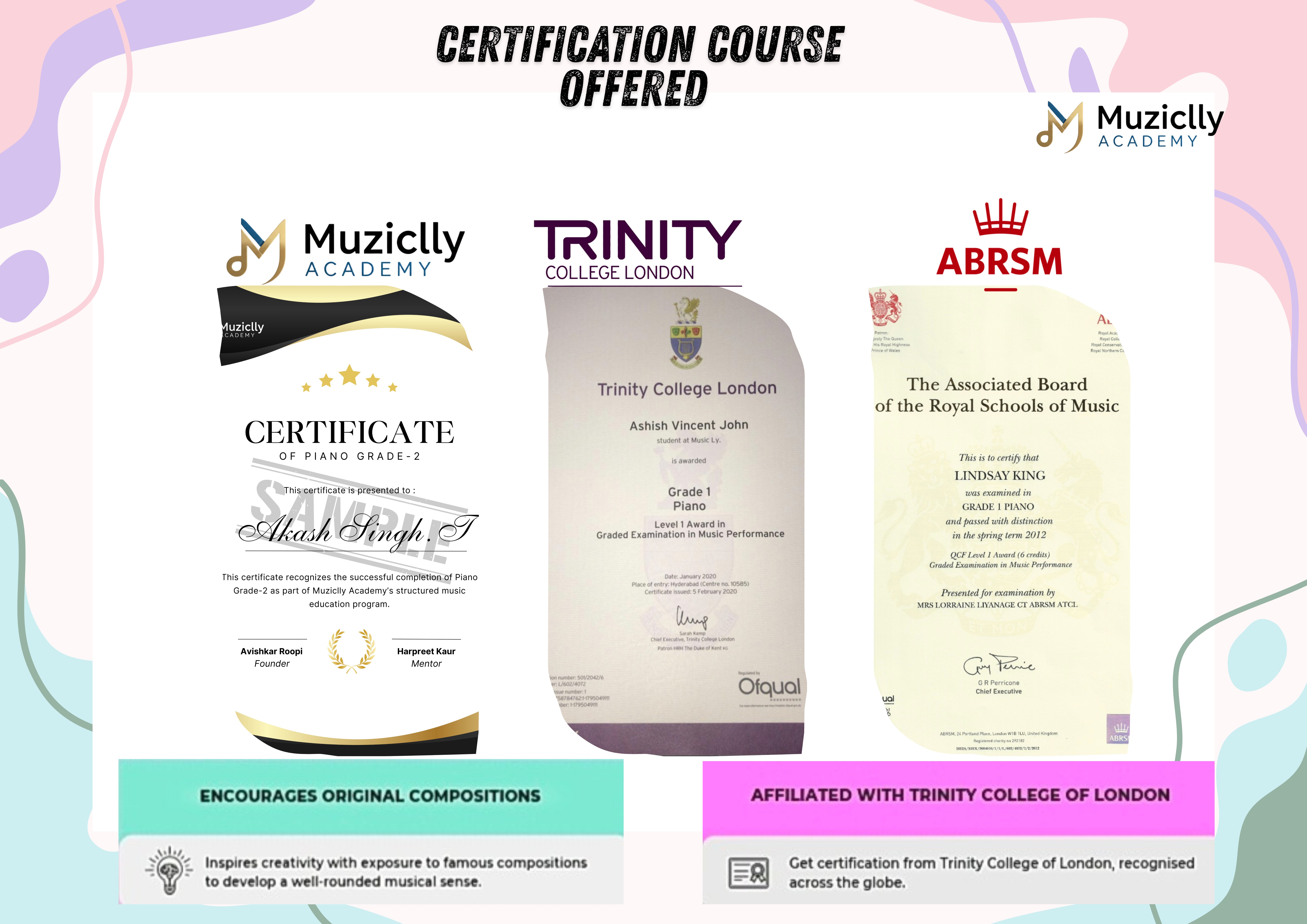 Muziclly and International Certifications