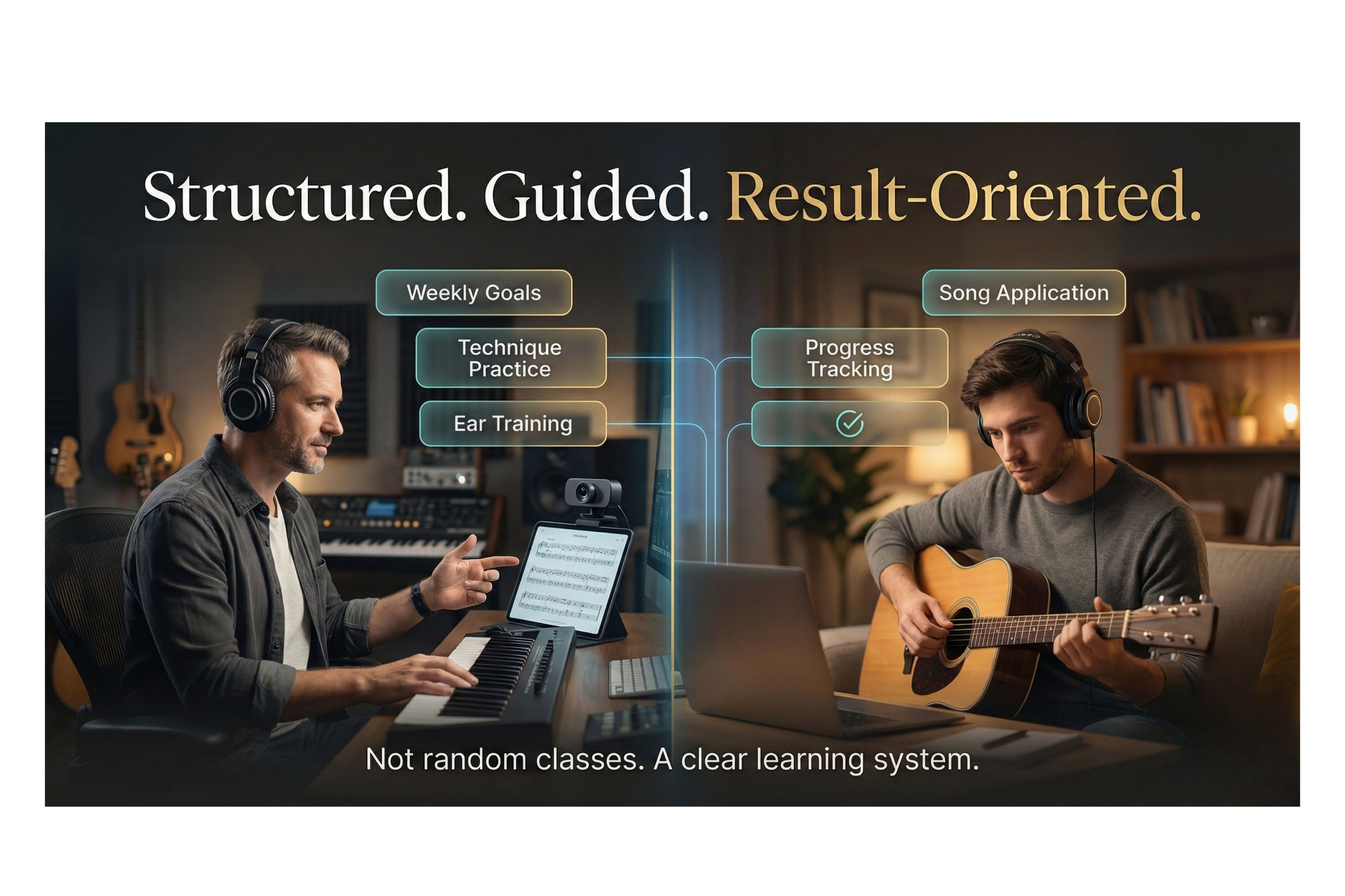 Music Student Learning Online